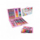 ZESTAW DO MALOWANIA W WALIZCE 168SZT. RÓŻOWY