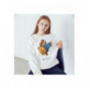BLUZA BIAŁA ROZMIAR S TEDDY ST023-1 BIAŁY