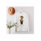 BLUZA BIAŁA ROZMIAR S TEDDY ST023-6 BIAŁY