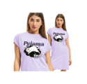 KOSZULA NOCNA PYJAMA ST046-2 ROZMIAR S LILIOWY