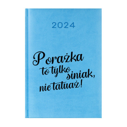 Kalendarz Książkowy Planer 2024 Błękitny Cytaty PIY216