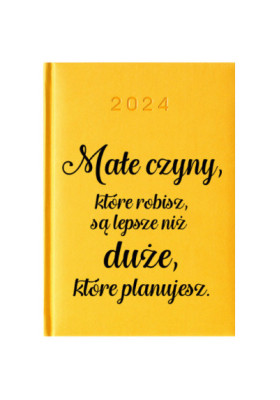 Kalendarz Książkowy Planer 2024 Cytrynowy Cytaty PIY212