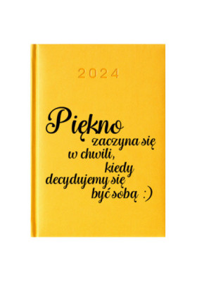 Kalendarz Książkowy Planer 2024 Cytrynowy Cytaty PIY213
