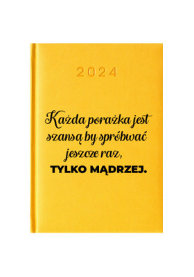 Kalendarz Książkowy Planer 2024 Cytrynowy Cytaty PIY219