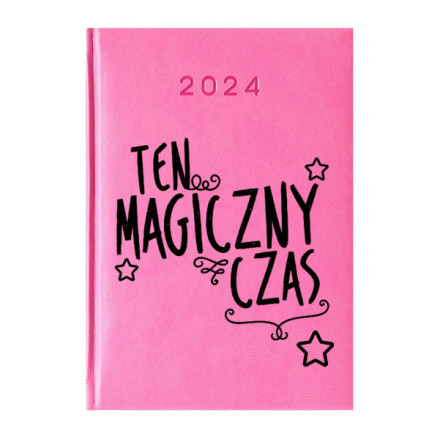 Kalendarz Książkowy Planer 2024 Różowy Ten Magiczny Czas PIY245