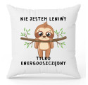 Poduszka Ozdobna do Salonu Leniwiec Nie Jestem Leniwy ST_LEN104