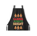 Fartuch Czarny Bawełniany Idealny na Prezent dla Kucharza Świąteczny ST_ANG700