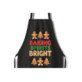 Fartuch Czarny Bawełniany Idealny na Prezent dla Kucharza Świąteczny ST_ANG700