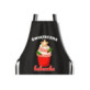 Fartuch Czarny Bawełniany Idealny na Prezent dla Kucharza Świąteczny ST_ANG704