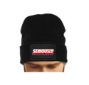 Ciepła Czapka Zimowa Seriously Czarna ST_BUN306