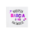 Personalizowany Biały Album z Imieniem na Dzień Babci Dziadka Idealny Prezent ST_GAN102