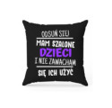 Ozdobna Czarna Poduszka na Dzień Matki Prezent HEA203