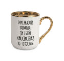 KUBEK ELEGANT DLA NAUCZYCIELKI BIAŁY ST_ELE101