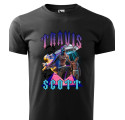 T-SHIRT CZARNY z grafiką Travis Scott XXL | TTK101