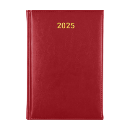 Kalendarz Książkowy Planer 2025 CZERWONY