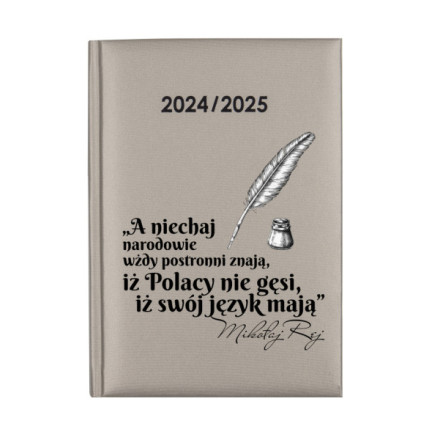Kalendarz Nauczycielski Książkowy Planer 2024-2025 NAC203 ZŁOTY