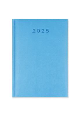 Kalendarz Książkowy Dzienny A5 2025 BŁĘKITNY