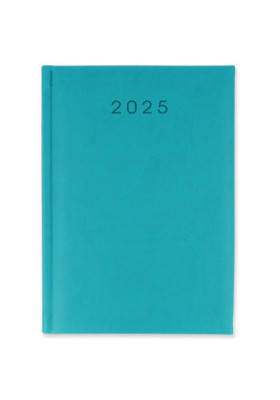 Kalendarz Książkowy Dzienny A5 2025 TURKUSOWY
