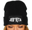 Ciepła Czapka Zimowa JEB*IĘTA Czarna FAL505