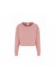 BLUZA DAMSKA CROPPED ROZMIAR M SZARORÓŻOWY