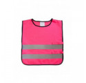 KAMIZELKA ODBLASKOWA DZIĘCIĘCA S RÓŻOWY