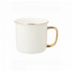 KUBEK PORCELANOWY RETRO BIAŁY